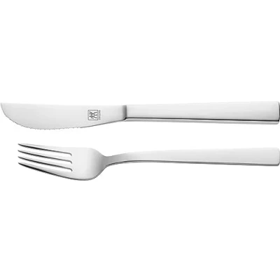 Imagen de Zwilling 07150 292 0 de 2 Piezas Cubiertos Pizza, Acero Inoxidable, Plata, 25.5 x 6 2.4 cm, Unidades