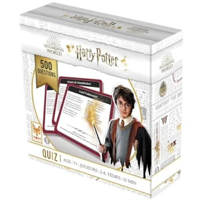 Imagen de TOPI GAMES Harry Potter Quiz 500 Juego de Mesa (Juego Cartas), Familia a Partir 7 años, 2 8 Jugadores, HP QU5 MI 108901, versión Francesa