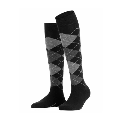 Imagen de Burlington Marylebone W KH lana largo estampado 1 par, Calcetines largos Mujer, Negro (Black 3000) nuevo ecológico, 36 41