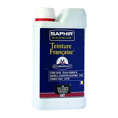 Imagen de SAPHIR Tintura Francesa 500 ml Tinte para Cuero Liso, Ante, Nubuck y Aterciopelado (Verde Oscuro 20)