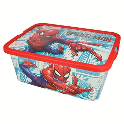 Imagen de Stor Caja de almacenaje con Cierre Click 13 litros Spider Man