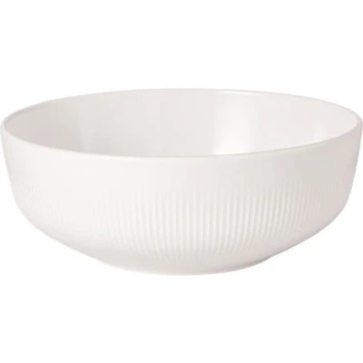 Imagen de Villeroy &amp; Boch Ensaladera Afina de porcelana premium, bol pequeño para servir, fabricado en Alemania, apto lavavajillas y microondas, apilable, blanco