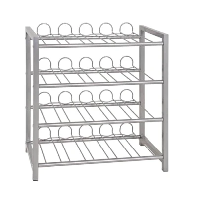 Imagen de HAKU Möbel Botellero aluminio, metal, metal Dim.: AN 54 cm x AL 60 P 31 cm, Estilo: Moderno