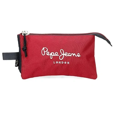 Imagen de Pepe Jeans Clark Estuche Triple Rojo 22x12x5 cms Poliéster