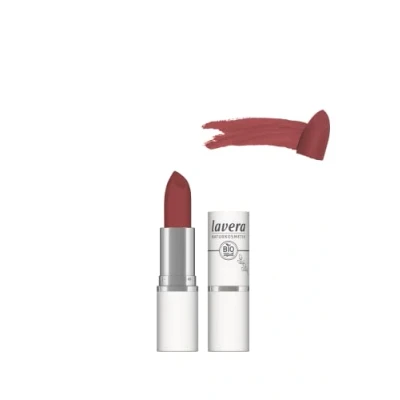 Imagen de lavera Pintalabios Velvet Matt Vivid Red 04 Cosmética natural Cómodo de llevar, no reseca los labios Larga duración Sin gluten Mantequilla flores orgánica y aceite girasol orgánico