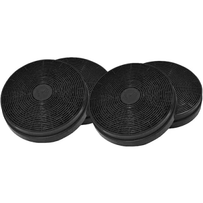 Imagen de AllSpares Filtro de carbón activo (4 Pz.) compatible con distintas campanas extractoras Respekta, Bomann, PKM (MIZ 0023, KF 561, CF110, DU652)