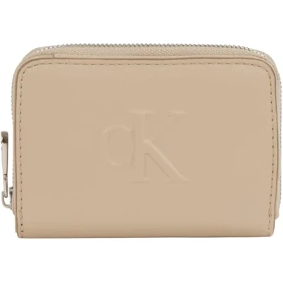 Imagen de Calvin Klein Jeans Sculpted FLAP ZIP Around Monedero, Mujer, Talla: One Size, Crockery