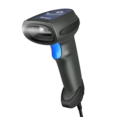 Imagen de LENVII 2D Escáner de código Barras USB,Lector Mano con Cable,QR PDF417 Data Matrix Barcode Scanner,Soporte escaneo automático,para pc o computadoras portátiles Mac
