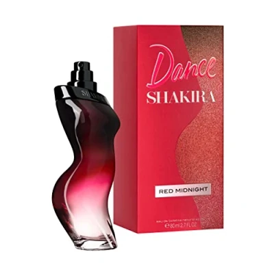 Imagen de Shakira, Perfumes, Dance Red Midnight by Shakira para Mujer, Larga duración, Fragancia elegante, sexy y femenina, Notas dulces atrevidas, Optimo uso diario, 80 ml