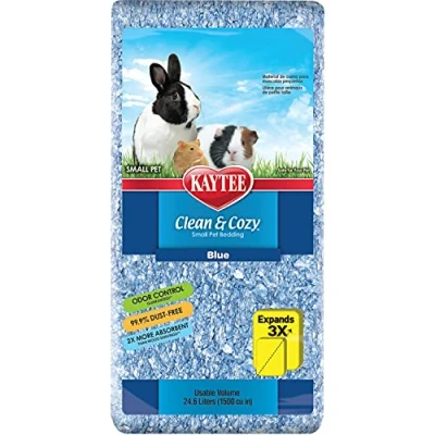 Imagen de Kaytee Superpet Clean &amp; Cozy para Animales pequeños/Roedor/Cama hámster Azul 99,9% Libre de Suciedad Control olores 24,6 litros