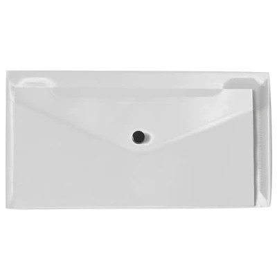 Imagen de Carpeta liderpapel dossier broche polipropileno tamaño sobre americano 260x140mm transparente