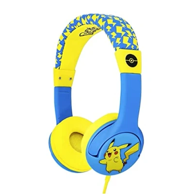 Imagen de OTL Technologies Pokemon Pikachu Auriculares con Cable para niños, Azul