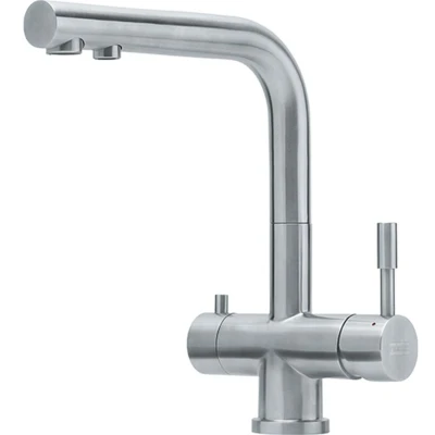 Imagen de Franke; Grifo de cocina con sistema filtración agua Atlas Celar Water (120.0179.978); Color: Acero inoxidable
