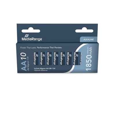 Imagen de MediaRange Baterías Mignon (10) 1,5V MRBAT105 LR06 Alkaline AA
