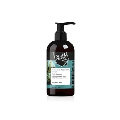 Imagen de Real Natura Champú Rizos Definidos Limpieza Suave Hidratación Equilibrada Protección y Brillo Libre de Sulfatos, Parabenos Siliconas 500 ml