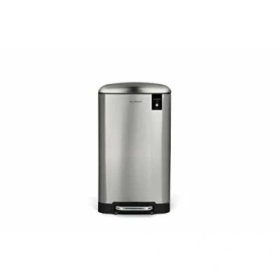 Imagen de Les Collectors Papelera de cocina pedal Acero inoxidable n875, Capacidad 40 L, Cubo interior extraíble, Diseño elegante, Acabado mate, Cierre silencioso la tapa
