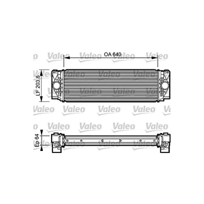 Imagen de VALEO 818732 Intercooler Aluminio MERCEDES BENZ: Sprinter 3.5 T Bus, Furgón, 5 Camión de plataforma/Chasis