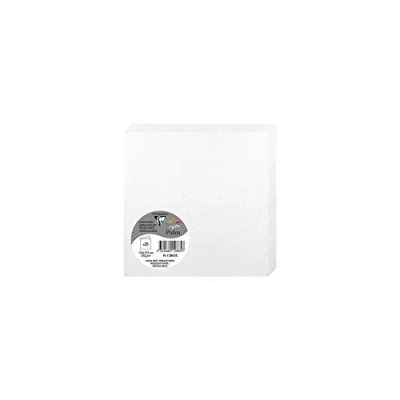 Imagen de Clairefontaine 12885 C Pollen Pack de 25 Sobres dípticas 13,5 X cm blanco irisé