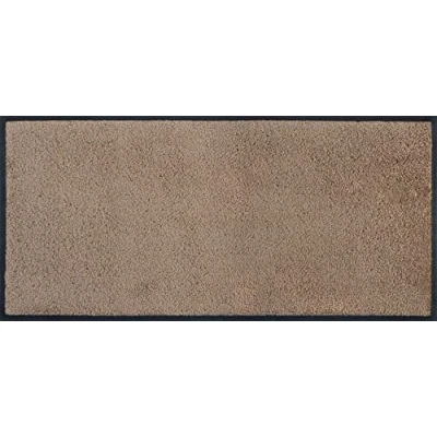 Imagen de Wash+Dry Alfombra Taupe 35x75cm, Adecuada para Interiores y Exteriores, Lavable, Beige