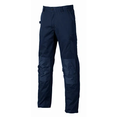 Imagen de pantalón de trabajo para hombre U Power, cargo con cintura elástica, bolsillos rodilleras, varios bolsillos, tela cómoda, ropa exterior resistente y duradera Deep Blue 48