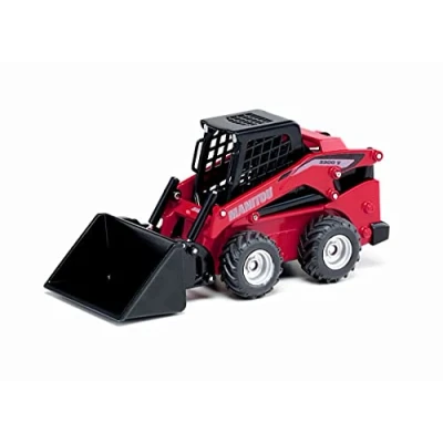 Imagen de siku 3049, Mini cargador Manitou 3300V, 1:32, Metal/Plástico, Rojo, Multifuncional, Combinable con otros modelos de la misma escala