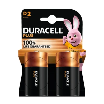 Imagen de Pilas D Duracell Plus Power, 2 Ud