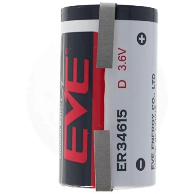 Imagen de EVE ER34615 D S ER34615DSEVE Pila de soldar (3,6 V, 19000 mAh, con Forma U)