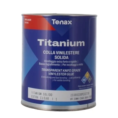 Imagen de Tenax Titanium Knife Masilla de grado extra transparente, 1 litro