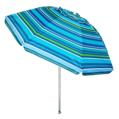 Imagen de Pincho Sombrilla Playa Grande 200 cm Antiviento hasta 35 km/h, Aluminio, 8+8 Varillas fibra de vidrio, Peso 1,6 kg (Color 5)