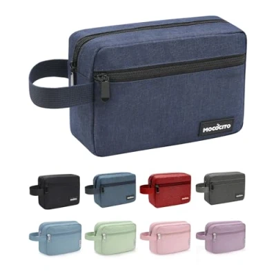 Imagen de MOCOCITO Neceser para Viaje Hombre Mujer de Aseo Bolsa Gimnasio (Azul Oscuro)
