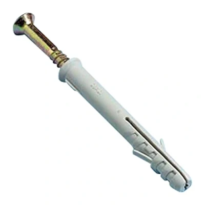 Imagen de Merriway bh05911 tipo pared sólida perno de fijación tornillo con Nylon enchufe, M8 x 80 mm (5/16 pulgadas 3.1/8 Inch) Pack 12, blanco, BH05914