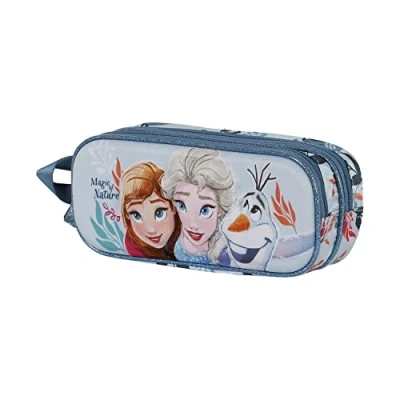 Imagen de Disney Frozen 2 Nature Estuche Portatodo 3D Doble, Multicolor, 22 x 9.5 cm