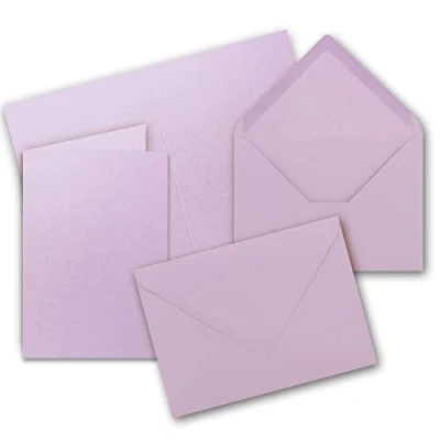 Imagen de FarbenFroh by GUSTAV NEUSER Juego de 20 Tarjetas Plegables con Sobres DIN A6 / C6 Violeta 14,8 x 10,5 cm (105 148) Doble Serie