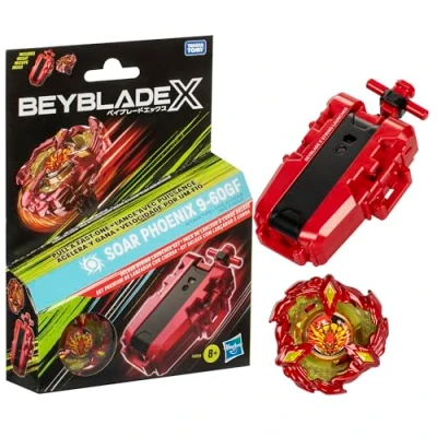 Imagen de Beyblade X, Set Premium de Lanzador con Cuerda y Top Soar Phoenix 9 60GF