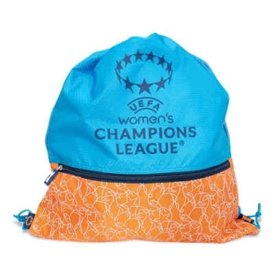 Imagen de UEFA Saco de gimnasio la Liga Campeones para mujer, UWCL, producto con licencia oficial, ligero, cordón, gran idea regalo fútbol