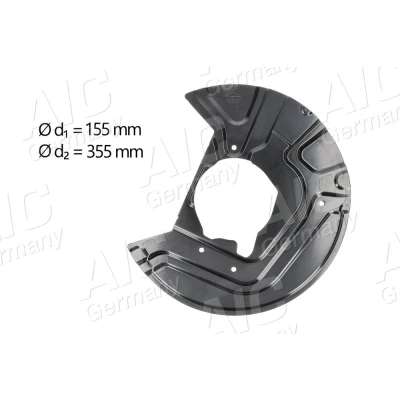 Imagen de AIC 55908 Chapa Protectora de Disco Freno Eje delantero, izquierda BMW: X3
