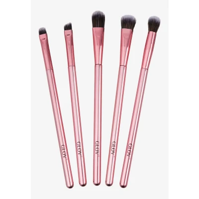 Imagen de set de Brochas Maquillaje Para Ojos 5 Piezas, Pinceles Sombra, Delineador y Difuminado, Sintéticos Veganos Perfecto, Ideal Mua Principiantes