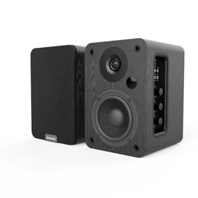Imagen de Aiwa Altavoces Activos ASP A 200 (Potencia 2 X 25W RMS, HDMI ARC, COAXIAL, RCA Audio). Color Negro