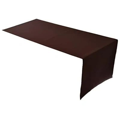 Imagen de Lemos Home Camino de Mesa, 100 % algodón, colección Concepto, Color y tamaño a Elegir (Camino Mesa 45 x 150 cm, Chocolate)