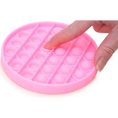 Imagen de Toyland® Push Bubble Pop &#039;Pop It&#039; Juguete sensorial Fidget Mucho para Elegir (Ronda Rosa)