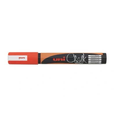 Imagen de Rotulador tiza liquida naranja uni chalk marker