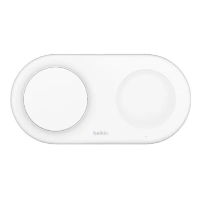 Imagen de Cargador inalámbrico Belkin WIZ021vfWH, Apple iPhone, 15W, Puerto USB C, Negro
