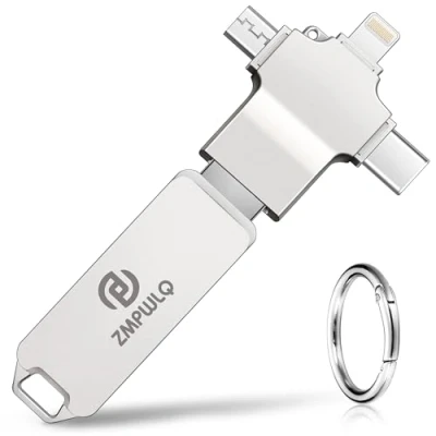Imagen de Photo Stick 128GB 4 en 1 Backup Saver para iPhone, iPad, Android, Computer USB Flash Drive Memory Finder Thumb External Storage Fotos, Videos, Contactos (128, GB)
