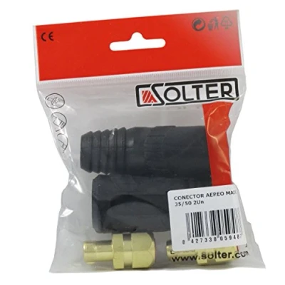 Imagen de Solter Pack de 2 Conectores Aéreos Macho, 35/50 mm, Accesorios Soldadura