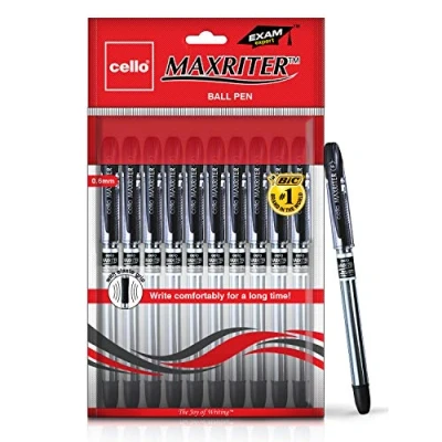 Imagen de Cello Maxriter Ball Pen Set Pack of 10 (Black)