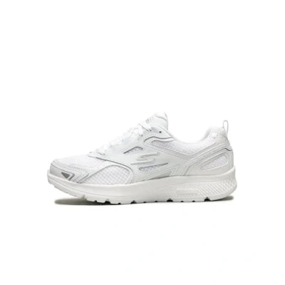 Imagen de Skechers Consistent, Zapatillas Mujer, Blanco Cuero Sintético Plateado Textil WSL, 38 EU