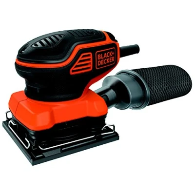 Imagen de BLACK+DECKER KA450 Lijadora Orbital 220W 1 4 Hoja con accionador a presión Naranja