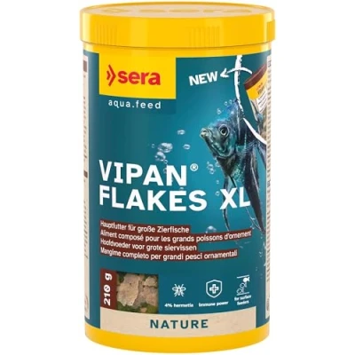 Imagen de Sera Vipan Nature el alimento Principal Natural de Copos Grandes sin colorantes ni conservantes.