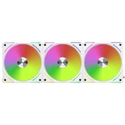 Imagen de Lian Li Uni Fan AL120 V2 ARGB PWM Lüfter, Paquete de 3 Controladores, 120 mm, Color Blanco