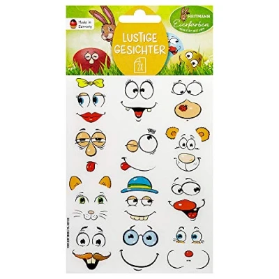 Imagen de Heitmann Eierfarben Pegatinas de caras divertidas 10 g 1007803